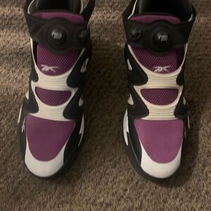 Reebok Black and Purple Athletic Shoes